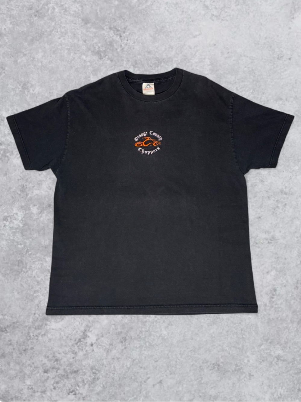 Orange County Choppers T-Shirt Black Alstyle AAA Heavyweight Biker Tee Size XL